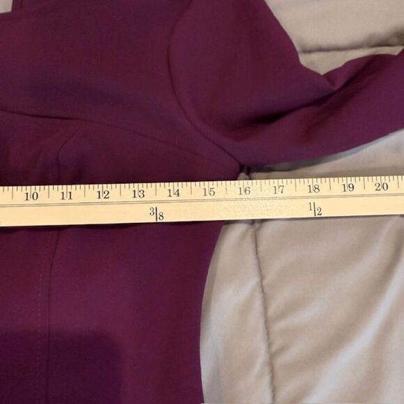 Likely Keller Long Sleeve Mini Dress Purple Plum Bodycon Sheath Cutout Size 4 - Picture 10 of 14